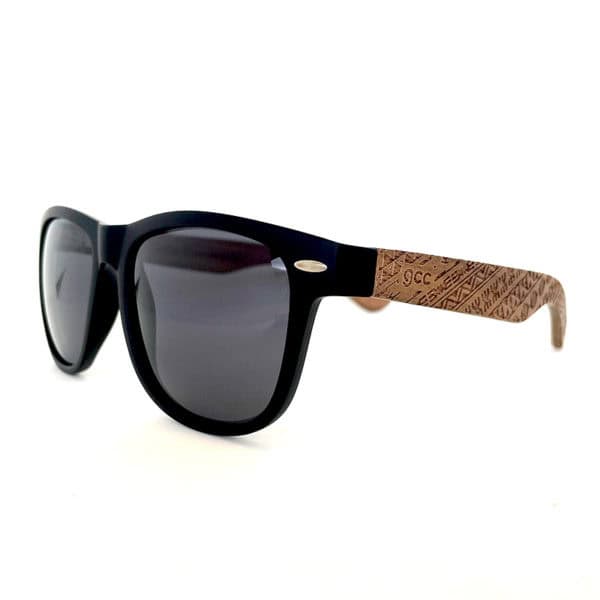 GCC WaVoki walnut wood polarised sunglasses